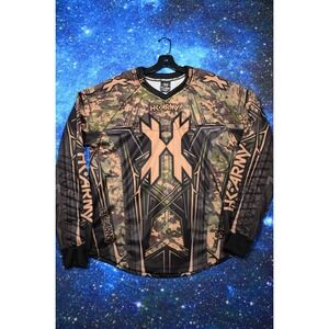 HK Army Shirt Mens Medium Camouflage Paintball Padded Jersey Long Sleeve